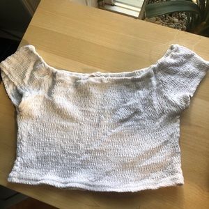 Brandy melville white off the shoulder top